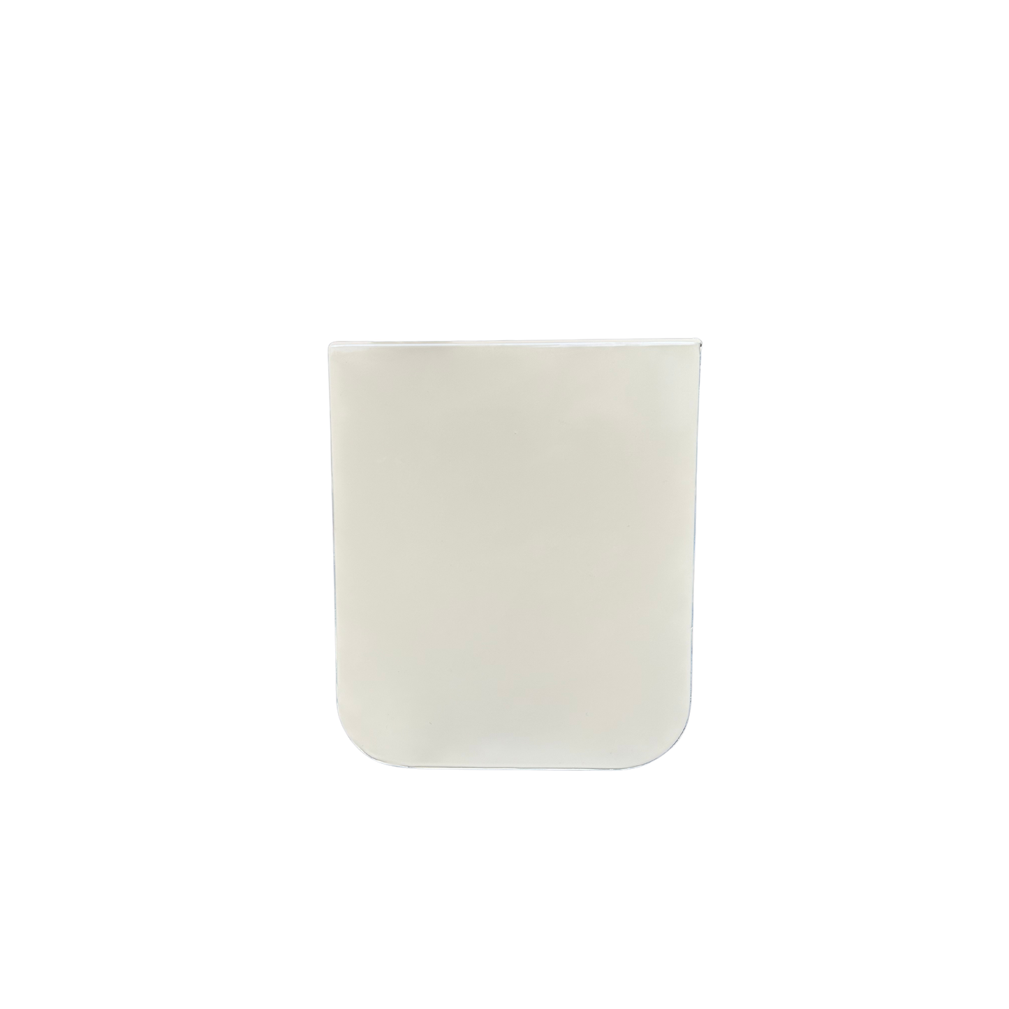 Side view of empty planter