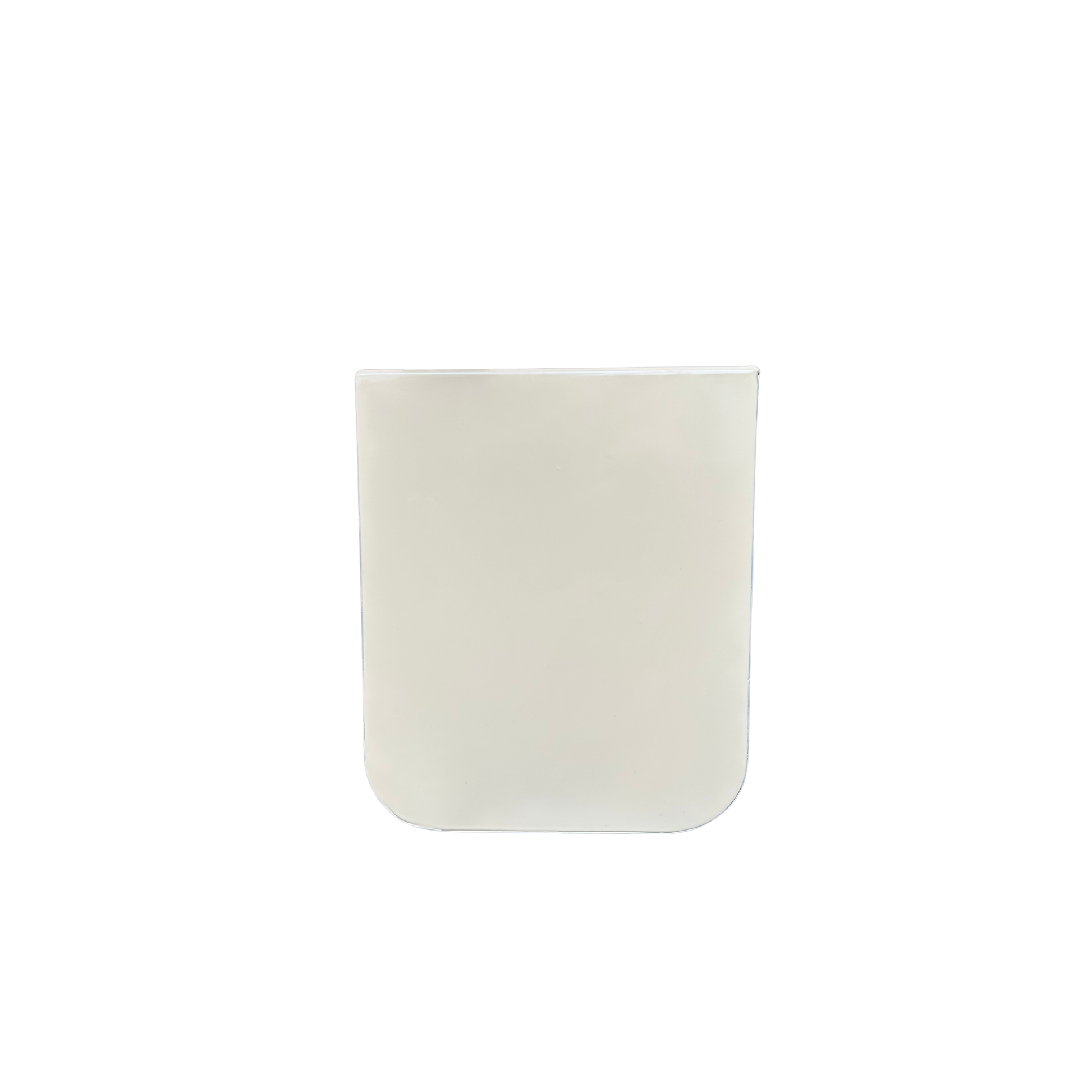 Side view of empty planter