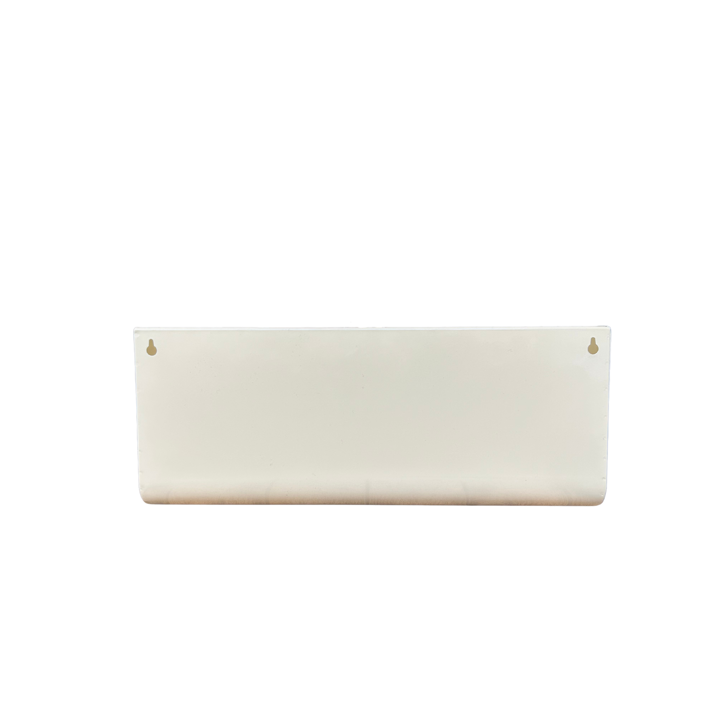 Rear view of empty cream planter